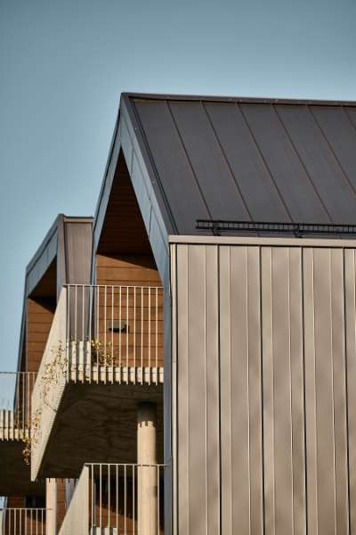 Amazing roof design using DS Nordic Click Seam, Udsigten - Vester Ringvej 45, 8600 Silkeborg